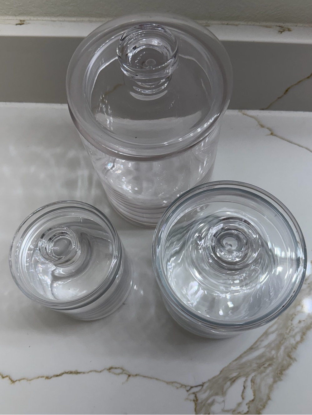 Crate & Barrel Glass Canister Set - Picture 5 of 9